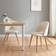[en.casa] Karijoki Beige Kitchen Chair 77cm 2pcs